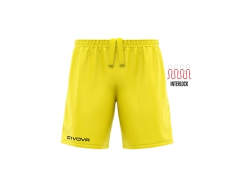 Pantalones Cortos de Fútbol Unisex GIVOVA (S - Amarillo)