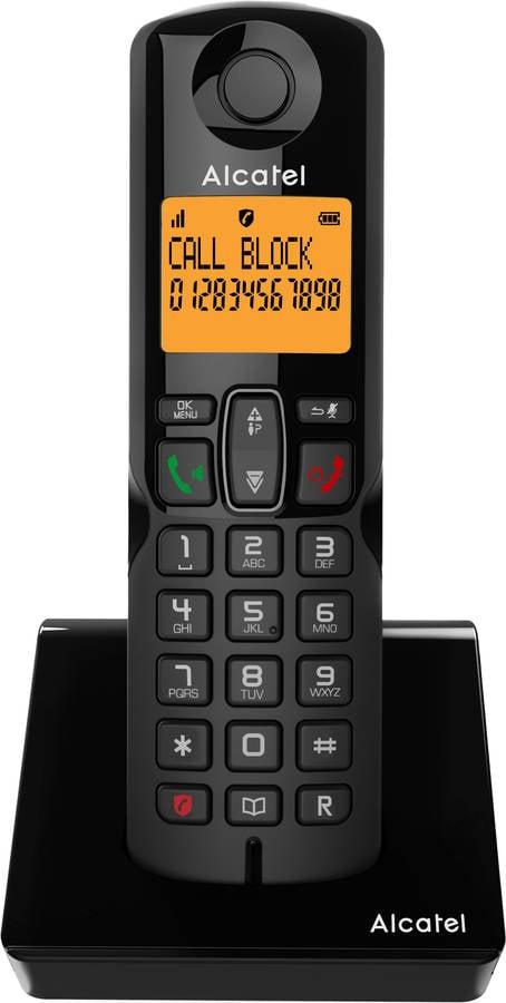 Teléfono Fijo ALCATEL S280 EWE Negro