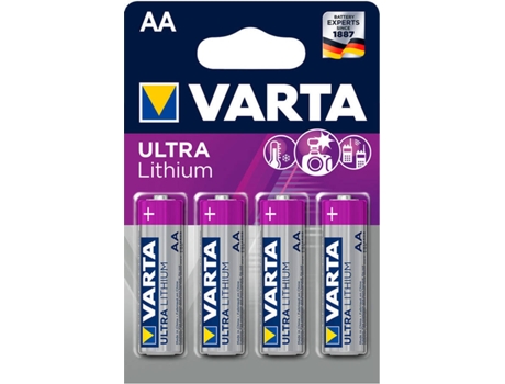 Baterías VARTA ULTRA LITHIUM LR06 AA (4 Uni)