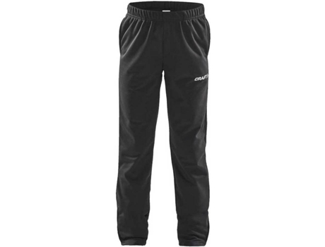 Pantalones para Hombre CRAFT Squad Negro para Fitness (146 - 152 cm)