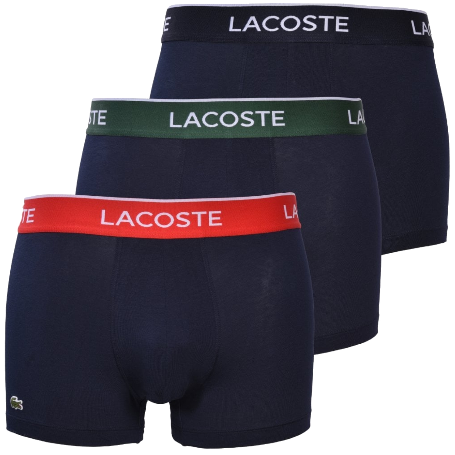 Ropa Interior Pack de 3 para hombre boxers lacoste multicolor