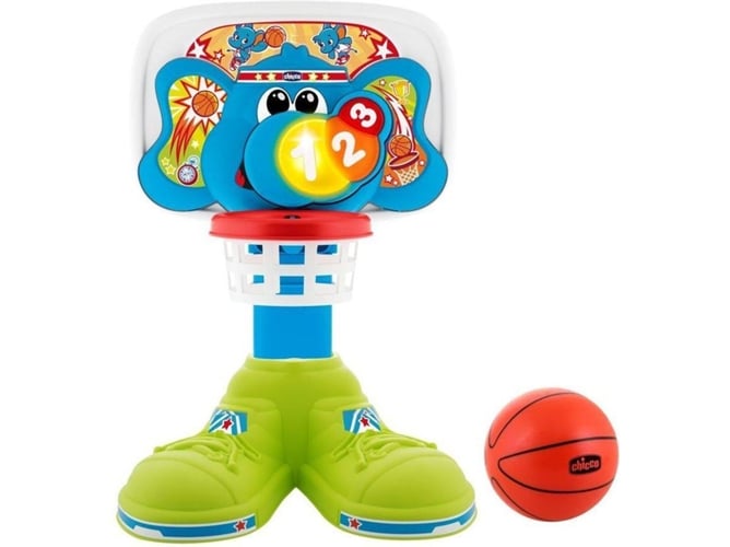 Chicco Bascket 123 divertida canasta de baloncesto con luces y melodías