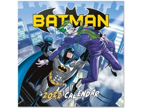 Calendario Erik Editores 2022 30x30 dc comics batman incluye de regalo pared │ anual mensual producto con licencia