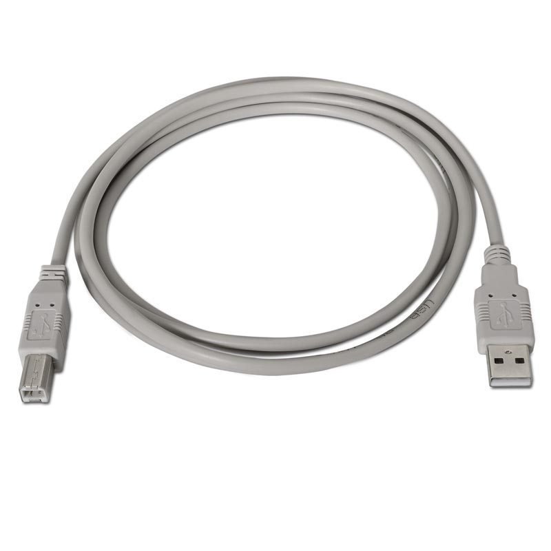 Cable USB 2.0 NANOCABLE Impresora Beige 3m