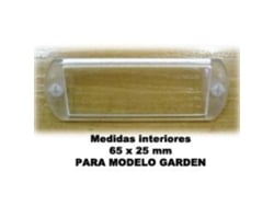 Btv rep pack 10 tarjeteros plastico 65x25 mm venus garden 60608