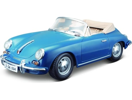 Coche Coleccionable BBURAGO Porsche 356B Cabriolet Azul (Edad Mínima: 3 Años)