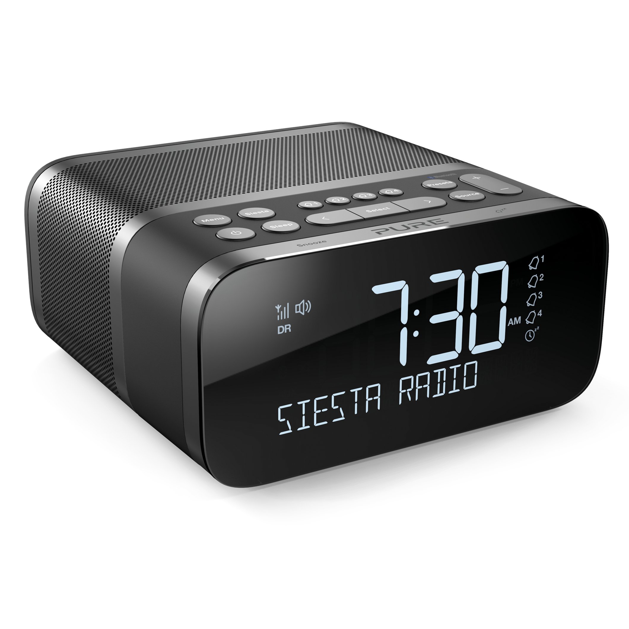 Radio Reloj Bluetooth pure siesta s6 digital pantalla crystalvue dabdab+ y fm 40 preselecciones temporizador de apagado