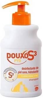 Douxo® S3 Pyo para perros y gatos higiene desinfectante piel sana hidratante fragancia 200 mascotas ceva cm0000005312