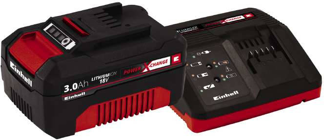 Einhell Starter Kit batería y cargador 3 ah power xchange. iones de litio 18 v 30 4512041