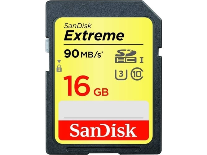 Tarjeta de Memoria SDHC SANDISK 16GB Extreme SDHC U3/Class 10 2-pack