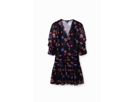 Vestido corto drapeado para mujer Desigual M. Christian Lacroix (Tam: L)