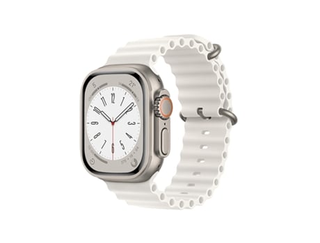 Correa De Silicona Ocean Waves Para Apple Watch Ultra 2 - Blanco