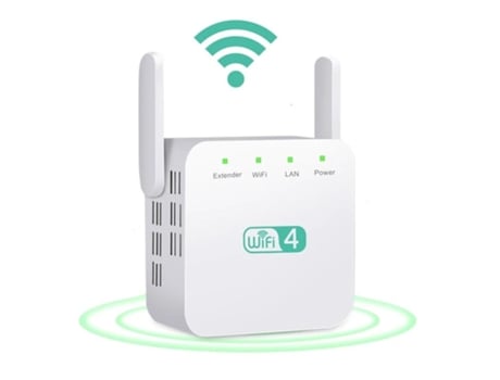 Amplificador Repetidor de Señal Wi-Fi de Largo Alcance 802.11N Inalámbrico SLOWMOOSE (Enchufe Blanco 2,4G / Us)