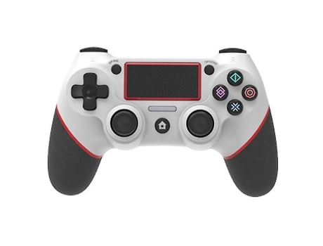 Gamepad Dual-Shock 4 compatible con Playstation 4 Pro Panel táctil Joypad con control remoto de juego de doble vibración Joystickblanco Rojo BISBIS...