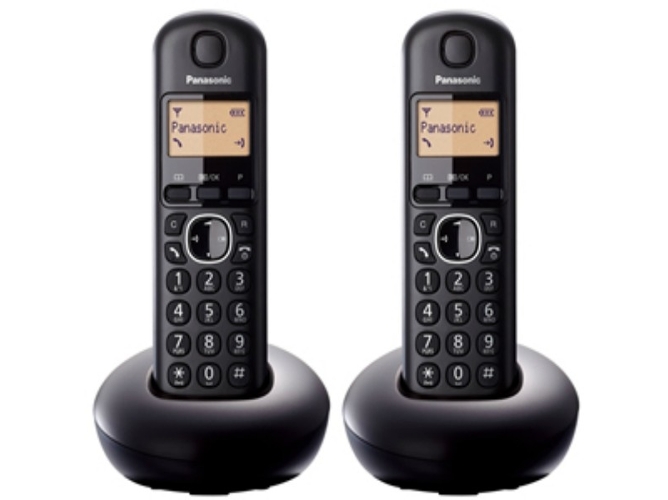 Teléfono Inalámbrico Dúo PANASONIC KX-TGB212SPB Negro