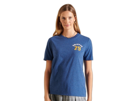 Camiseta para Mujer SUPERDRY (36 - Azul)