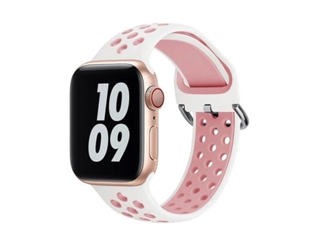 Brazalete SportyStyle PHONECARE para Apple Watch Series 8 Aluminio - 41mm - Blanco / Rosa