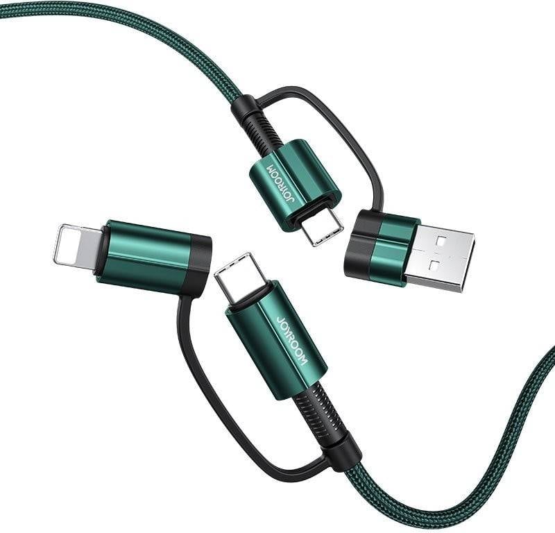 Cable JOYROOM 4In1 Multifunction Fast Charging (Lightning - 1.2 m - Verde)