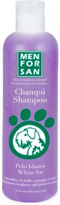 Champú para Perros MEN FOR SAN Intensificador Pelo blanco (300ml)