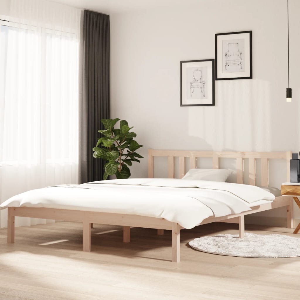 Maison Exclusive Estructura de cama madera maciza de pino 150x200