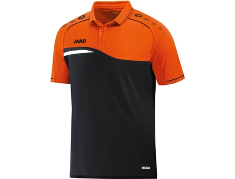 Polo para Hombre JAKO Competition 2.0 Negro, Naranja para Multideportes (9-10 años)