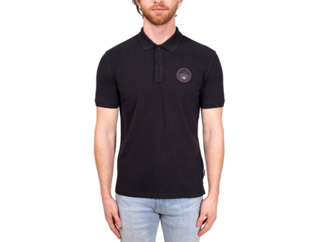 Polo de Hombre NAPAPIJRI Algodón Negro (S)