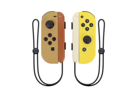 Joy-Con (L)/(R) para controladores Switch, captura de pantalla: marrón/amarillo