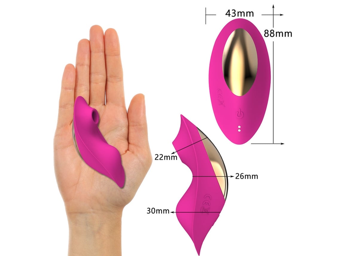 Vibrador de succión portátil 9 modos Control remoto Succionador Vibrador  Vagina Estimulador de clítoris (Rojo) ENZONS | Worten.es