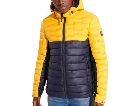 Chaqueta SUPERDRY Radar Quilt Mix Poliester Hombre (M - Amarillo)