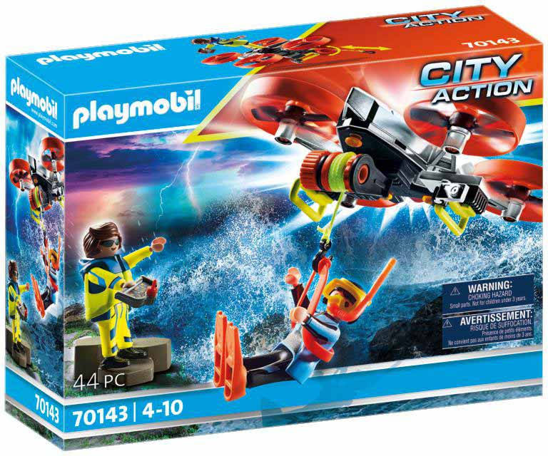 PLAYMOBIL PLAYMOBIL City Action: rescate buzo con dron (Edad Mínima: 4)