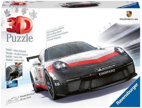 Puzzle 3d Porsche 911 gt3 cup 108 piezas ravensburger iberica gte3 12