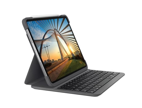 Teclado Bluetooth LOGITECH Slim Folio Pro F/ Pro12.9 Gris Suizo