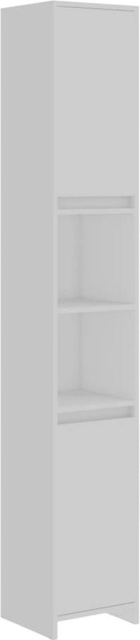 Armario VIDAXL sin Manija (Blanco - Madera Aglomerada - 30x30x183.5 cm)