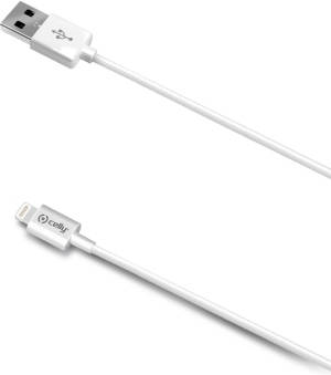 Cable CELLY CAVI UTILITY Lightning USB Blanco