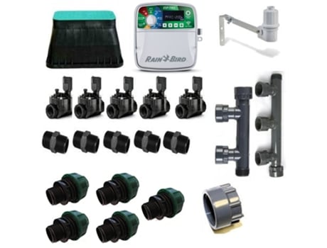 Kit de riego RAIN BIRD ESP-TM2 de 5 Zonas 220V Interior Oferta exclusiva