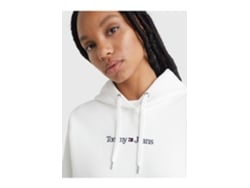 Sudadera TOMMY JEANS Dw0Dw14362 Mujer (Algodón - Blanco - S)