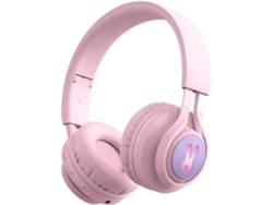 Auriculares inalámbricos Bluetooth 5.0 On-Ear/Over-Ear mini auriculares plegables ligeros para niños con micrófono incorporado para aprendizaje en línea escuela viajes rosa IKIKSO