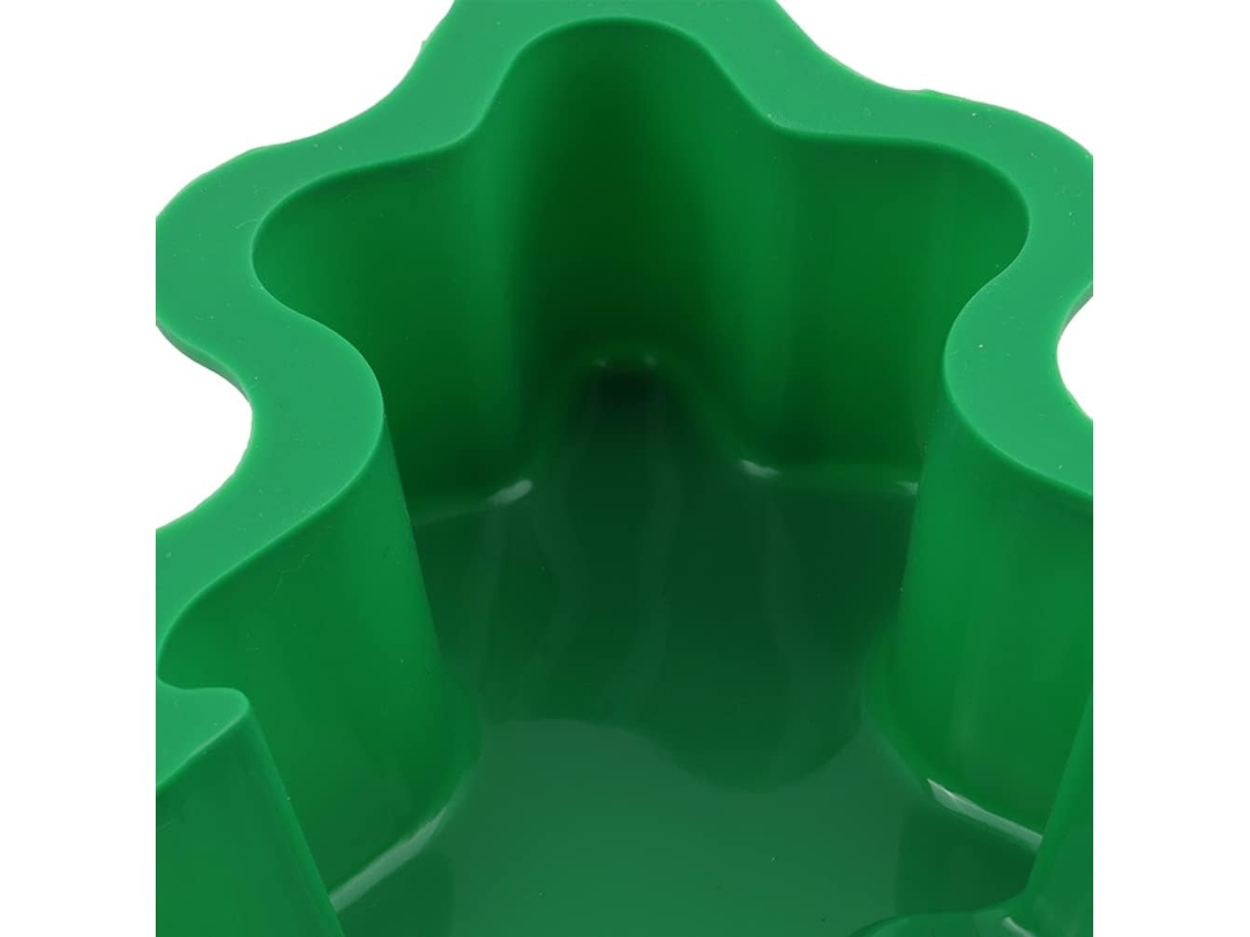 Molde de Silicona Verde con Agujero 
