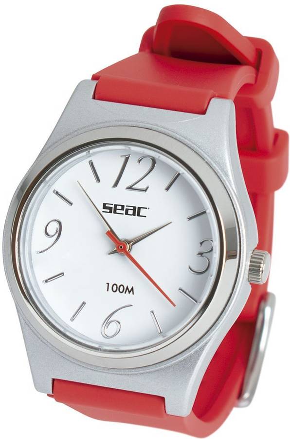 Reloj Analógico SEACSUB Classic Hombre (Acero - Rojo)