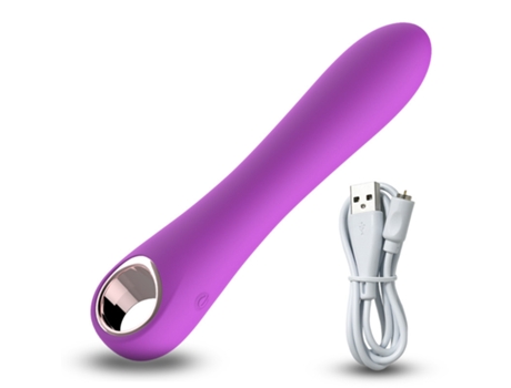 Vibrador de masaje recargable de 10 frecuencias para mujeres (púrpura) VEANXIN