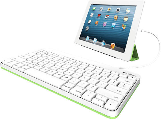 Logitech 920008147 Teclado para blanco lightning 04 apple ipad 4th gen mini usb