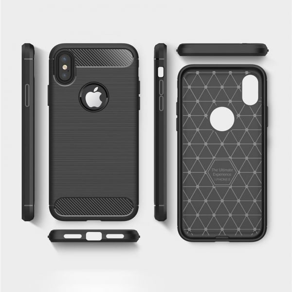 Funda Iphone Xr forcell antichoque negro shockproof antigolpes para