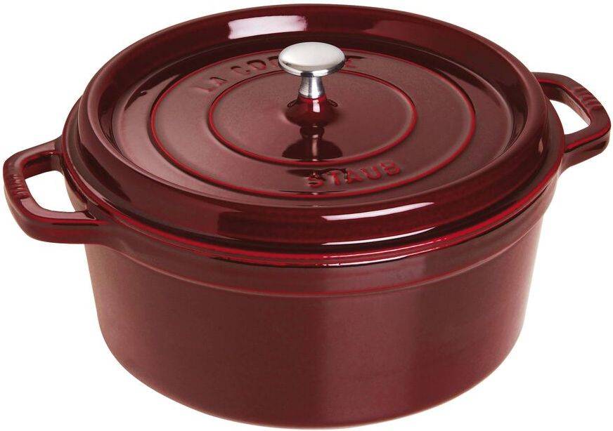 Staub Cacerola Cocotte de hierro fundido granate 28 cm 67