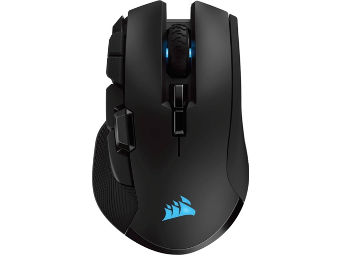 Corsair Ironclaw Rgb wireless 18000 dpi diestro gaming 18000dpi recargable para juegos con tecnología slipstream sensor retroiluminación led color negro rf