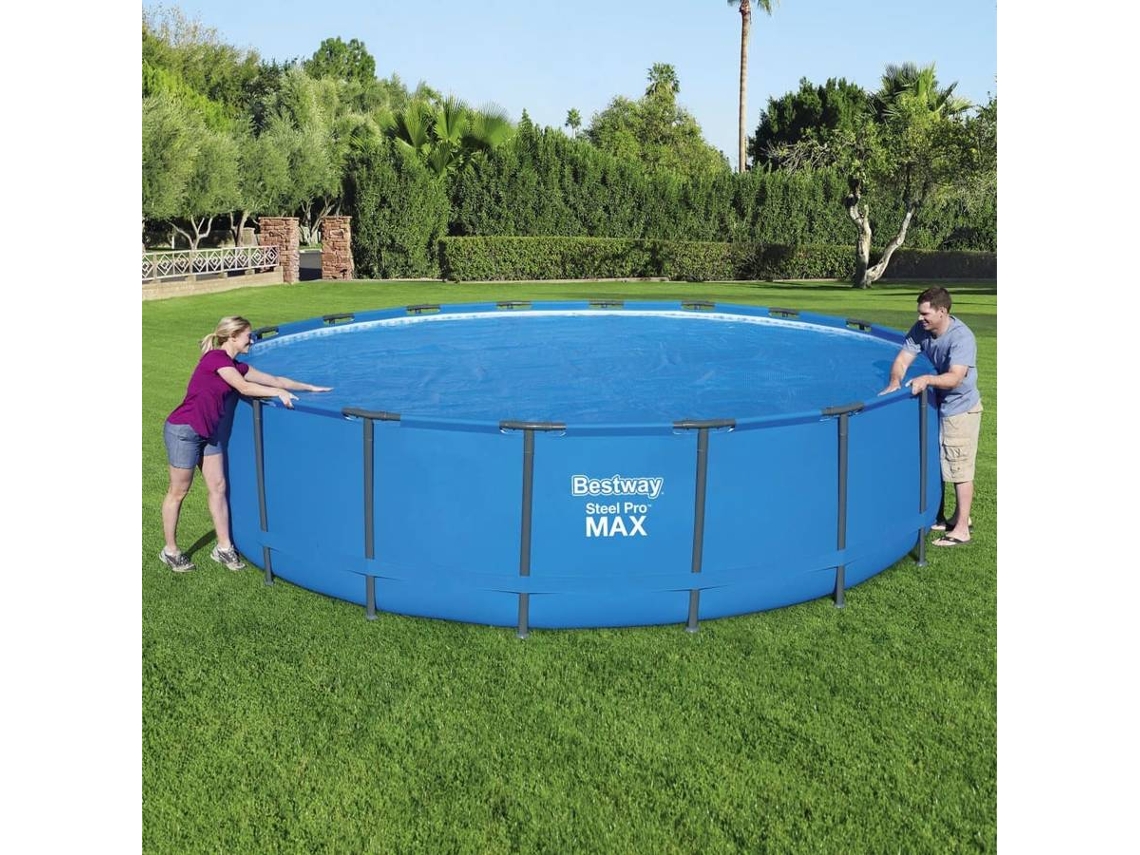 Cubierta De Piscina Bestway Solar Azul Polietileno 549 Cm