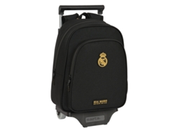 Mochila Escolar con Ruedas REAL MADRID C.F. Negro 27 x 33 x 10 cm