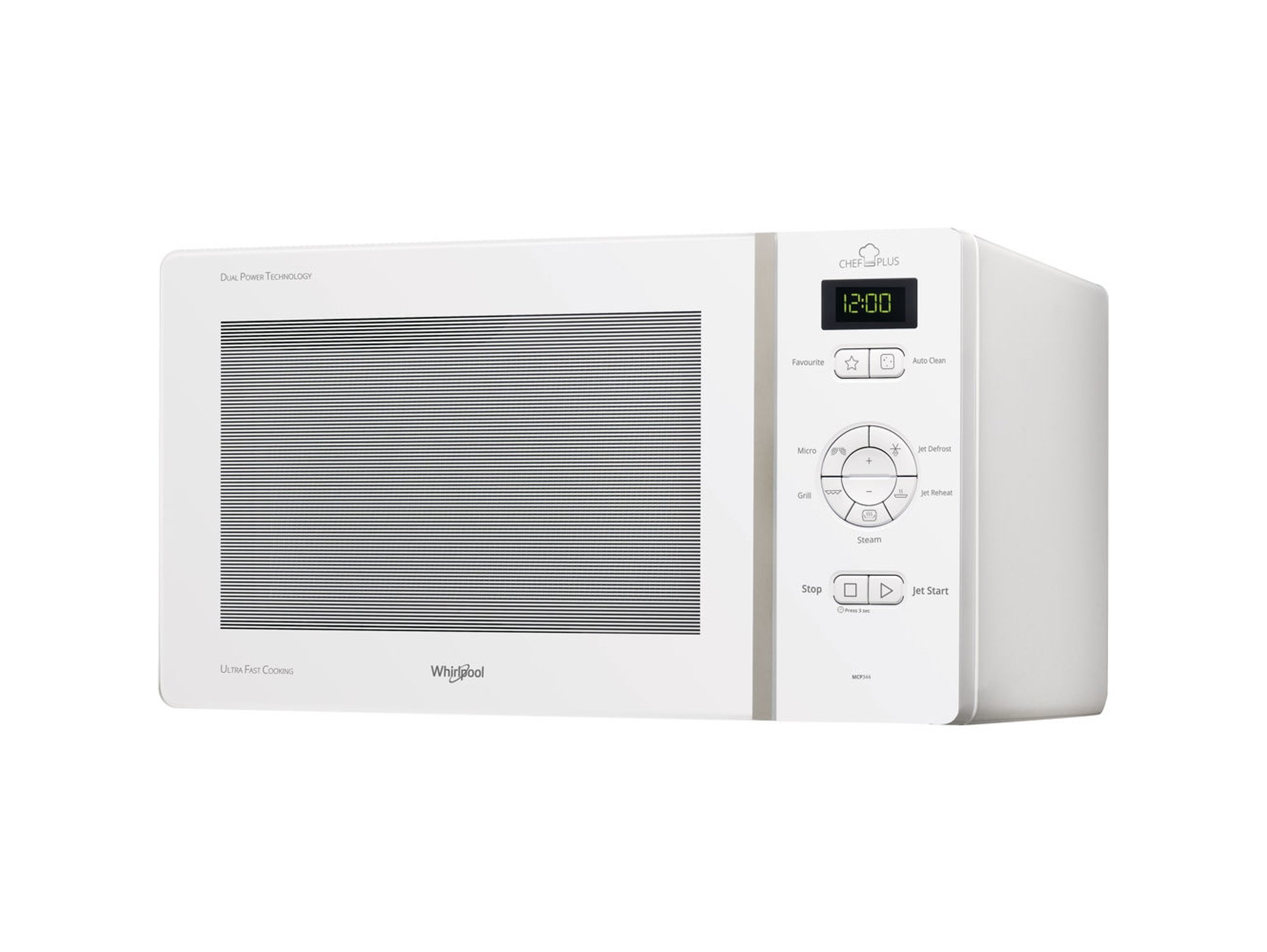 Microondas WHIRLPOOL MCP 344WH (25 L - Con grill - Blanco)