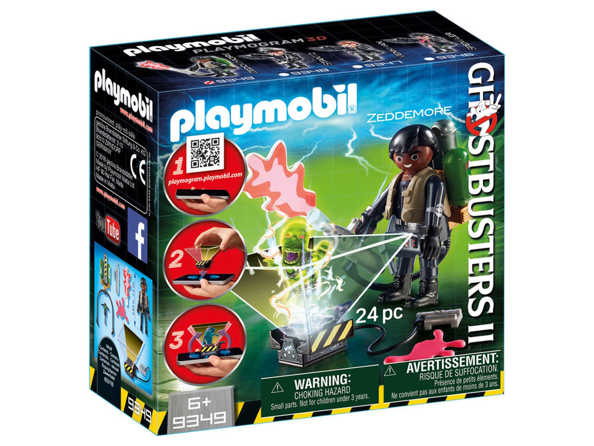 PLAYMOBIL Ghostbusters Los Cazafantasmas Winston Zeddemore Edad Minima 6 24 Piezas Worten.es