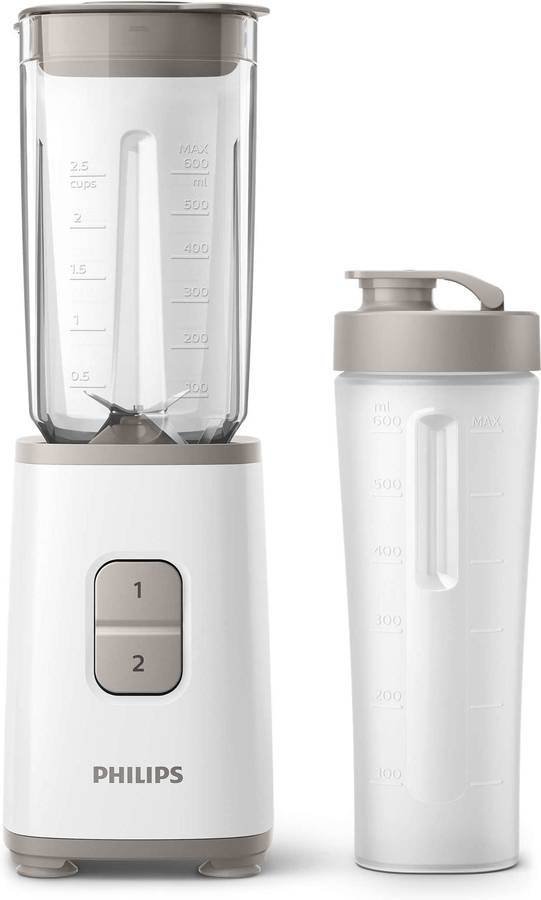 Batidora de Vaso PHILIPS HR2602/00 (350 W - 0.7 L - Blanco)