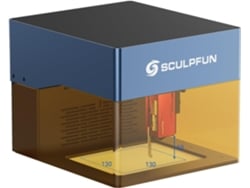 SCULPFUN iCube Pro 5W Máquina de grabado láser con alarma de temperatura de filtro de humo, velocidad de grabado de 10000 mm/min